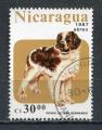 Timbre  NICARAGUA Poste Arienne 1987 Obl  N 1198 Y&T Chiens Saint Bernard
