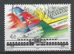MALTE - 1992 - Yt n 862 - Ob - Aroport ; empennages
