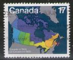 **  CANADA    17 c  1981  YT-771  " Le Canada en 1905 "  (o)  **