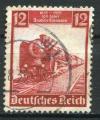 Timbre ALLEMAGNE Empire III Reich 1935  Obl  N 540  Y&T  Train Locomotive