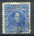 Timbre du VENEZUELA  1915-23  Obl  N 138 A  Dentel 12 (outremer) Y&T  