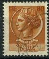 Italie : n 655 oblitr anne 1953