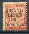 Timbre Colonies Franaises  GRAND LIBAN Taxe 1924 Obl  N 03  Y&T