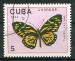 Timbre de CUBA 1989  Obl  N 2916  Y&T  Papillon
