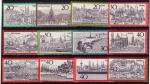 RFA 1970/73  12 timbres tourisme  N**