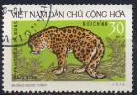 VIÊT-NAM DU NORD N° 787 o Y&T 1973 Animaux sauvages (panthera pardus)