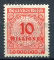 Timbre ALLEMAGNE Empire 1923  Neuf *   N 299  Y&T