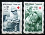 France Neuf Yvert N1508 & 1509 Croix-Rouge 1966 Ambulancire Infirmire 