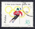 POLOGNE - 1964 - Ski Slalom-  Yvert 1323 Oblitr 