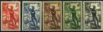 France, Dahomey : n 120  124 x (anne 1941)