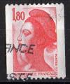 France Gandon 1982; Y&T n 2223; 1,80F, rouge, Libert, roulette