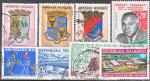 MADAGASCAR petit lot sympa de 8 timbres oblitrs TB entre 1960 et 71)