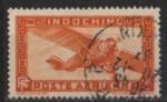 Indochine 1933; Y&T n PA 12; 2pi, jaune-orange, avion