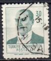 TURQUIE N° 1605 o Y&T 1961-1962 Portrait d'Atatürk