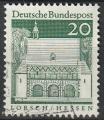 Timbre oblitr n 392(Yvert) Allemagne 1967 - Monastre de Lorsch Hessen