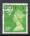 Grande Bretagne Yvert N1579 Oblitr 1991 Elisabeth II 19P Vert-jaune cosse