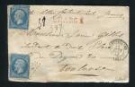 Belle lettre chargée de Montpellier pour Toulouse ( 1863 )
