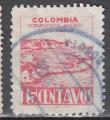 Colombie 1945  Y&T  PA 143  oblitr