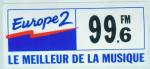EUROPE 2  / 99,6 LE MEILLEUR DE LA MUSIQUE  / autocollant / RADIO