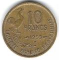 10 Francs Guiraud 1953B