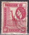 KENYA, UGANDA, TANGANYIKA n 91 de1954 oblitr