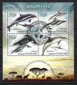 Animaux Dauphins Togo 2013 (215) srie complte Yv 3120  3123 oblitr