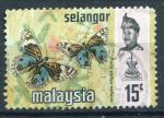 Timbre MALAYSIA Etat Fdr SELANGOR 1971  Obl  N 98A  Y&T Papillon