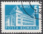 ROUMANIE - 1967 - Yt TAXE n 128 - Ob - Htel des postes 5b bleu