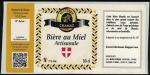France Etiquette Bire Beer Label Brasserie de Chanaz Bire au Miel Artisanale