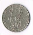 Sude 1972 - Pice/Coin 1 Kr, Gustav VI Adolf - circule mais propre