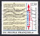 FRANCE 1989 - Droits de l'homme   - Yvert 2605 -  Oblitr