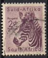 Afrique du Sud 1954; Y&T n 204; 2p, faune, zbre