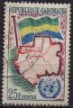 Gabon - Y.T. 151 - Admission  l'O.N.U. - oblitr - anne 1961