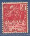 N272 Expo. coloniale internationale de Paris - Femme Fachi 50c rouge oblitr
