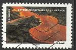 France 2012; Y&T n aa751; lettre 20g, le feu; la lave