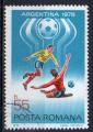 ROUMANIE N 3094 o Y&T 1978 Coupe du Monde de football en Argentine