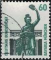 Allemagne 1987 Oblitr Statue en Bronze Bavaria Mnchen Munich Y&T DE 1168 SU