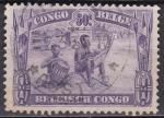 CONGO BELGE N 173 de 1931-37 oblitr  