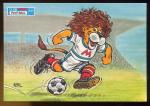 CPM neuve Publicit pour les Glaces MOTTA  par Kiko  Football Ballon Lion