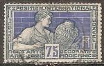 france - n 214  obliter - 1924/25 (pliure)