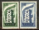 ITALIE N731/732*  (europa 1956) - COTE 17.50 