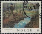 Norvge 1980 Le garon au sifflet de saule Christian Skredsvig Y&T NO 780 SU