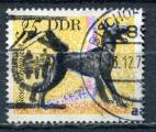 Timbre  ALLEMAGNE RDA  1976  Obl   N 1835  Y&T  Chien