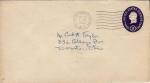 -U.A/USA 1950 -Enveloppe, Washington en relief 3c, violet fonc- YT ?/Sc U534 