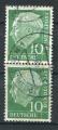 Timbre ALLEMAGNE RFA 1953-54  Obl  N 67  Paire Verticale  Y&T   