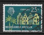 ANTILLES NEERLANDAISE - 1958/59 - Yt n 268 - Ob - Maisons quai Willemstad Cura