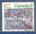 Canada N551 Nol 1974 - Tableau " les patineurs" de Masson oblitr