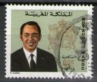 **   MAROC    0,05 d  1973  YT-657  " Hassan  II "  (o)   **