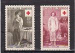 Timbre France Neuf / 1956 / Y&T N1089-1090 / Croix Rouge. 