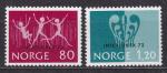 NORVEGE-1972 -Expo. internationale Jeunesse INTERJUNEX  - Yvert 609/610 Neufs **